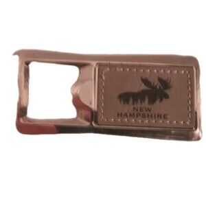 Vintage New Hampshire Bottle Opener Moose Leather